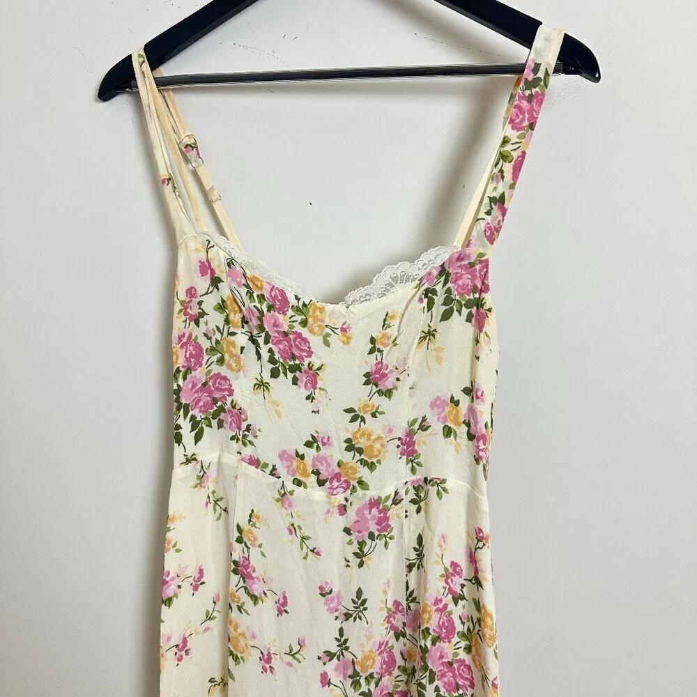REFORMATION Irisa Floral Trumpet Dress in Posy Size US 6 - Picture 4 of 11